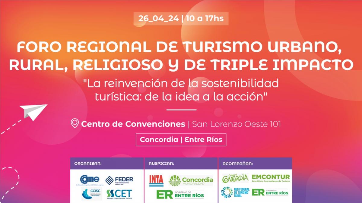 Programa Foro Regional de Turismo en el Centro de Convenciones