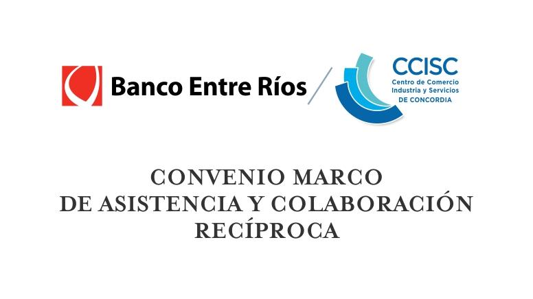 Convenio entre el CCISC y el Banco de Entre Ríos