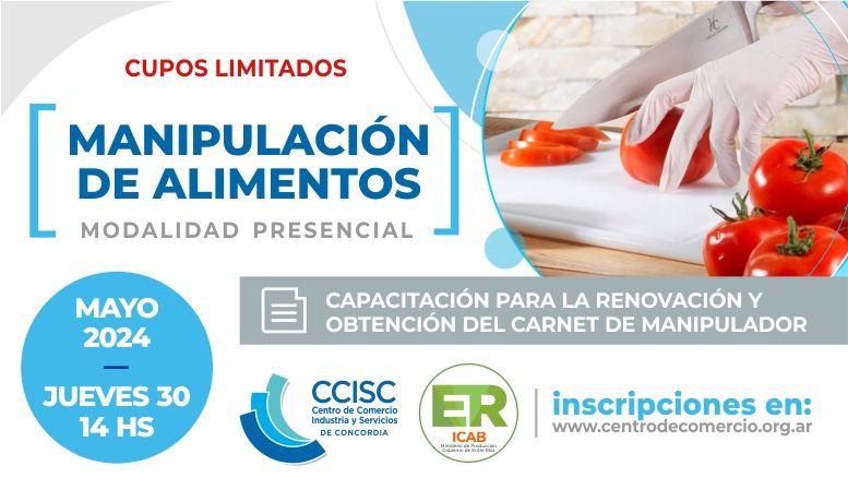 Cuarta capacitación del año en Manipulación de Alimentos