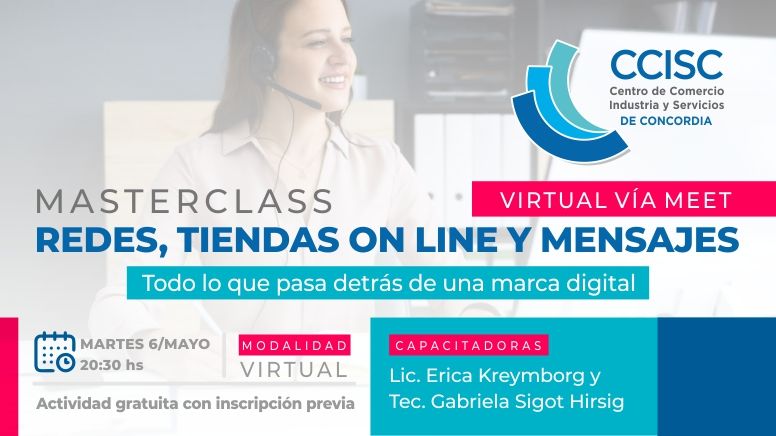 Redes, tienda on line y mensajes: masterclass gratuita