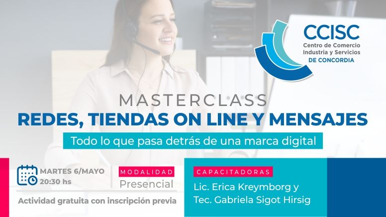 Redes, tienda on line y mensajes: masterclass gratuita