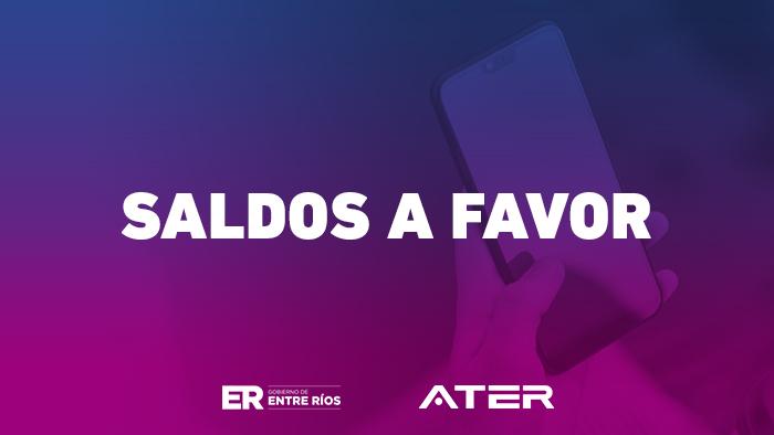 ATER: gestión de saldos a favor de IIBB vía web