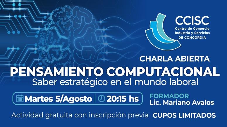 Charla abierta sobre pensamiento computacional en el CCISC