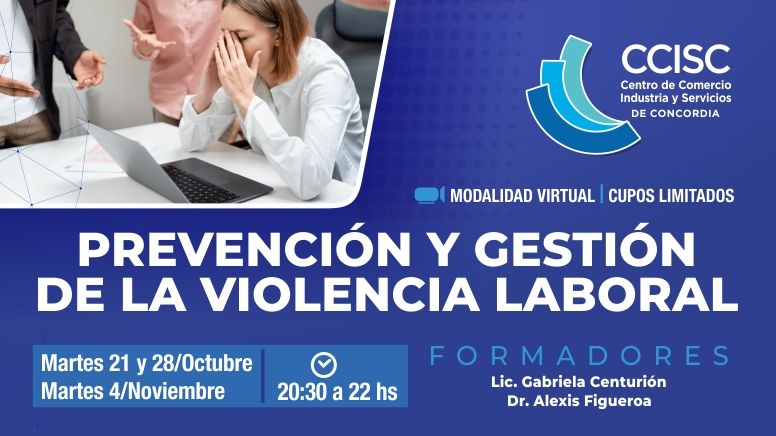 Prevención y gestión de la violencia laboral: nueva capacitación CCISC