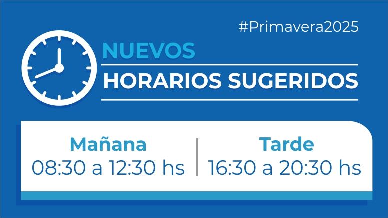 Propuesta de horario comercial de primavera
