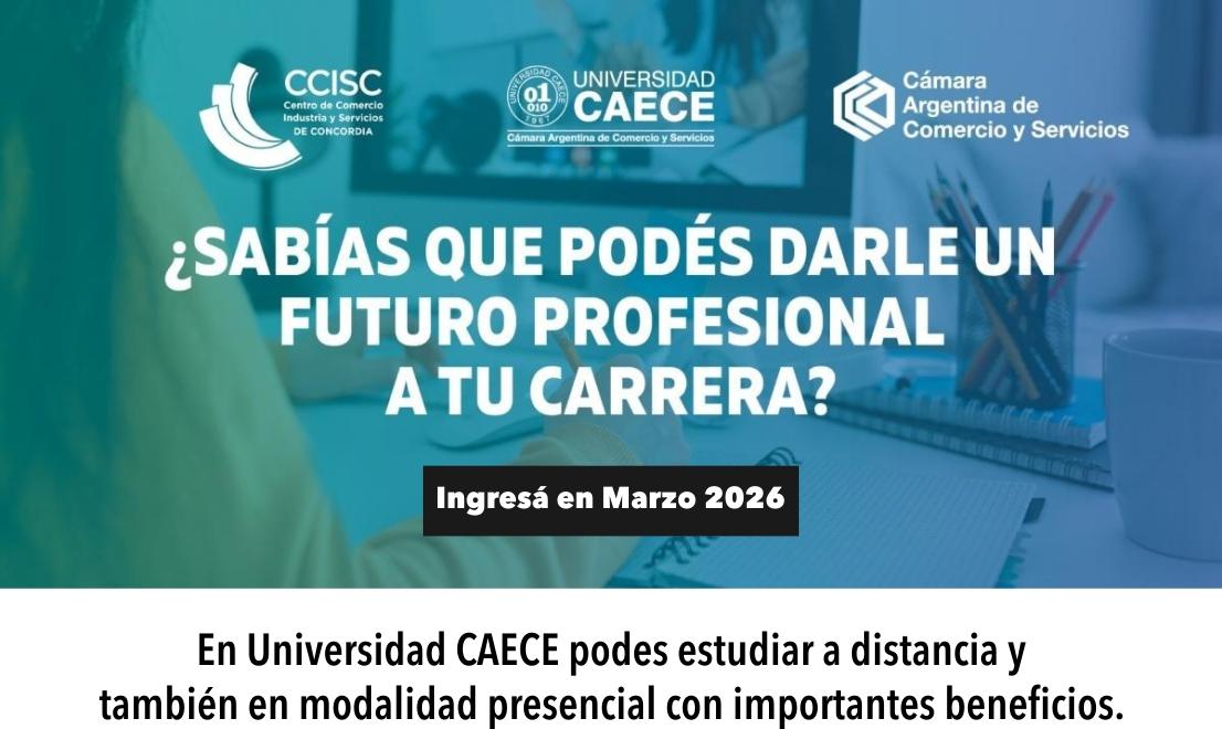 Universidad CAECE: inscripciones abiertas al ciclo ´26 con importantes beneficios 