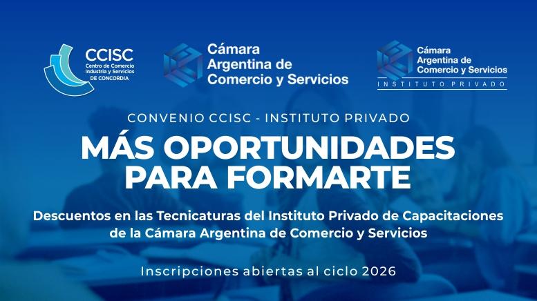 Inscripciones al ciclo 2026 del Instituto Privado de Capacitaciones de la CAC