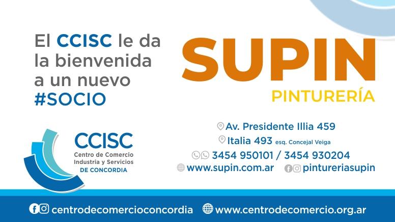 El CCISC le da la bienvenida a Supin Pinturería 