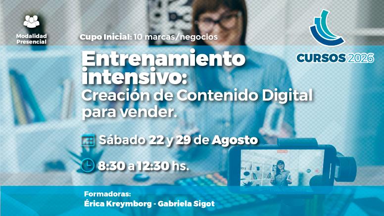 Creación de Contenido Digital para Vender: curso taller en el CCISC