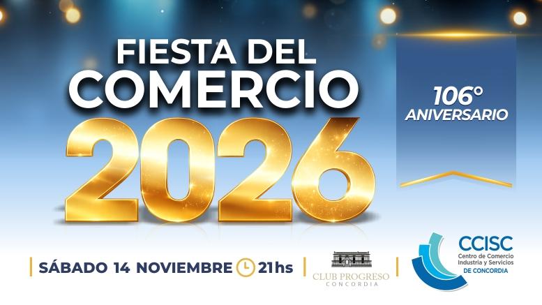 Llega la Fiesta del Comercio 2026: sábado 14 de noviembre